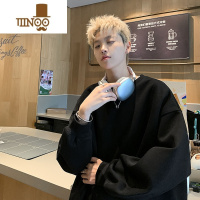 YANXU卫衣男款美式复古潮牌痞帅百搭宽松学生休闲外套上衣服