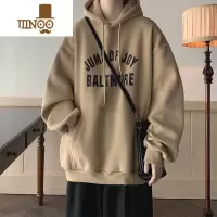 YANXU美式卫衣男2023新款日系复古宽松上衣oversize连帽外套