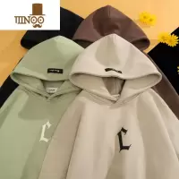 YANXU连帽卫衣男2023新款欧美街头潮牌情侣美式vibe复古外套