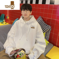 YANXUhiphop美式潮牌卫衣男秋季宽松休闲帽衫痞帅2023新款男装外套