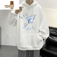 YANXU男士卫衣美式情侣连帽上衣服男生港风宽松百搭秋装外套