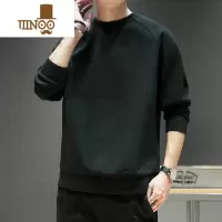 YANXU德绒圆领套头长袖卫衣男新款男士休闲宽松简约百搭上衣
