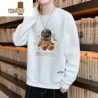 YANXU圆领卫衣男士新款ins潮牌上衣服运动长袖t恤冬装打底衫