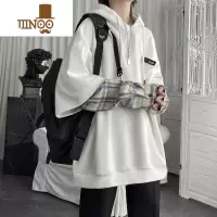 YANXU假卫衣男韩版宽松bf慵懒风套头上衣新款休闲潮流连帽外套