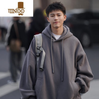 YANXU卫衣男连帽美式高街潮牌上衣服春季新款宽松男装痞帅帽衫外套
