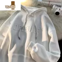 YANXU硬挺320g美式慵懒chic连帽卫衣男潮牌oversize感外套