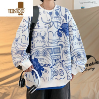 YANXU青少年卫衣男款13初中学生12-15岁男孩长袖t恤14大童圆领上衣