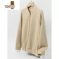 YANXU新疆长绒棉 五明治男士棒球服外套立领宽松运动开衫 山东网店男装