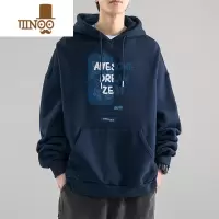 YANXU连帽卫衣男款2023新款高街宽松美式潮牌ins秋装上衣男生外套