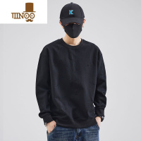 YANXU卫衣男ins潮牌宽松打底衫新款长袖T恤男士圆领潮流百搭上衣