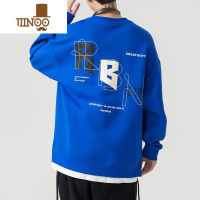 YANXU假圆领卫衣男款潮牌青少年宽松休闲潮流情侣外套