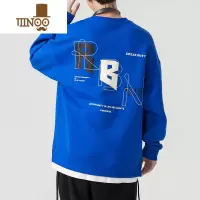 YANXU假圆领卫衣男款潮牌青少年宽松休闲潮流情侣外套