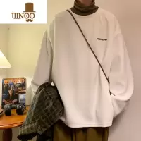 YANXU美式休闲潮牌卫衣男士新款圆领套头上衣服男生简约时尚透气