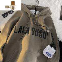 YANXU美式卫衣男复古青少年连帽外套上衣秋季潮牌2023新款衣服