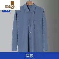YANXU爸爸夏装上衣冰丝防晒长袖衬衫男夏季薄款中老年男士老年人衬衣服