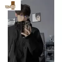 YANXU美式防晒冲锋衣男士夏季薄款vintage机能风夹克大码户外运动外套