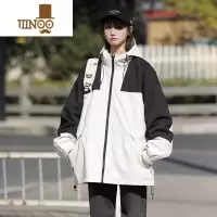 YANXU防水冲锋衣外套男2023新款美式高街户外潮牌ins工装情侣夹克