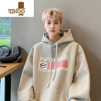 YANXU炸街感卫衣男外套潮牌2023新款痞帅上衣早秋连帽慵懒风