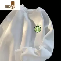 YANXU国潮卫衣秋季男士休闲宽松运动上衣服2023新款圆领情侣外套ins潮