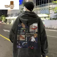YANXU新款美式卫衣男士潮流连帽上衣高街宽松大码休闲外套