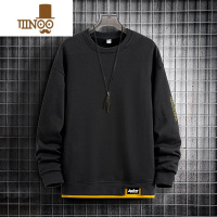 YANXU卫衣男士潮牌宽松假休闲大码2023新款圆领男装上衣服