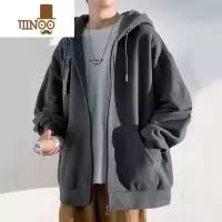 YANXU开衫卫衣男款美式夹克男生衣服潮牌连帽情侣上衣秋季外套