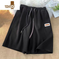 YANXU~新款冰丝休闲短裤男夏季薄款宽松垂感潮流直筒五分裤子