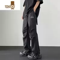 YANXU山系机能户外防晒防水速干冰丝伞兵冲锋裤男夏季大码宽松休闲裤子