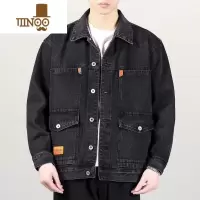 YANXU干活穿的牛仔外套男士劳保工作服焊工地上班耐脏磨夹克褂子