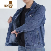 YANXU高端新款男士牛仔外套复古帅气韩版夹克男装休闲款潮流牛仔衣