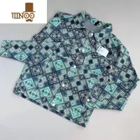 YANXU网红腰果花长袖男款休闲潮牌夹克重工设计感复古翻领牛仔外套