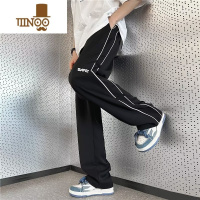 YANXU冷淡风垂感休闲裤男款夏季薄款潮牌直筒裤子宽松潮流字母阔腿长裤