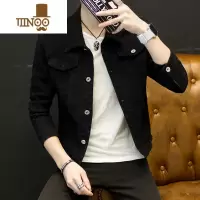 YANXU春季青年韩版休闲外套XS小码男装155短款修身牛仔夹克S矮个衣