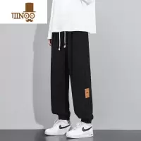 YANXU2023新款卫裤男士垂感宽松束脚休闲裤百搭潮流运动裤子
