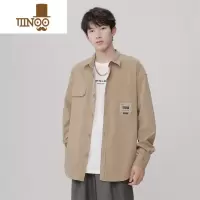 YANXU@ 长袖工装衬衫男款潮牌痞风宽松休闲衬衣外套