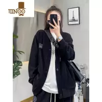 YANXU井一3931 秋季新品纯色欧棉绒男士外套 休闲时尚宽松夹克2023开衫