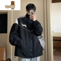 YANXU立领休闲外套男款潮流宽松百搭美式潮牌痞帅帅气夹克