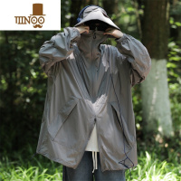 YANXU日系cityboy户外运动连帽防晒衣男夏季冰丝薄款宽松百搭拉链夹克