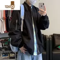 YANXU美式复古飞行员夹克外套男2023新款宽松痞帅男生工装棒球服
