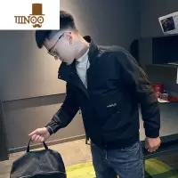 YANXU网红痞帅外套新款潮流潮牌精小伙休闲修身立领工装夹克男