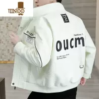 YANXU立领外套男2023新款感潮流痞帅气夹克肌理感秋装上衣服