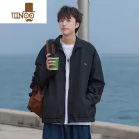 YANXU@ 日系翻领教练夹克男款潮牌复古休闲男生工装外套