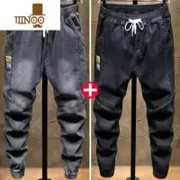 YANXU干活穿的裤子男耐磨建筑工人工地牛仔工作服宽松秋季大码裤劳保裤