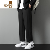 YANXU裤子男秋季新款休闲裤潮流直筒裤西裤男生宽松运动裤学生阔腿裤