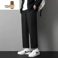 YANXU裤子男秋季新款休闲裤潮流直筒裤西裤男生宽松运动裤学生阔腿裤