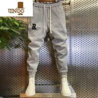 YANXU网红修身束脚运动裤男潮牌2023年新款九分休闲裤子韩版卫裤