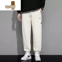 YANXU潮流卫裤男士款宽松束脚运动休闲2023新款哈伦显高裤子男秋季