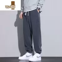 YANXU灯芯绒束脚裤子男士美式复古潮牌高街宽松运动休闲垂感长裤