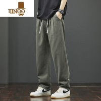 YANXU工装休闲裤子男士2023新款垂感直筒宽松秋季潮牌美式男生阔腿长裤