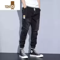 YANXU无磁无铁牛仔裤男耐脏耐磨大码哈伦休闲裤上班工作裤款长裤子